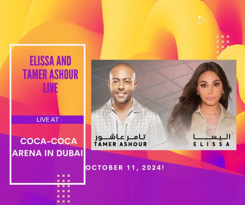 Elissa and Tamer Ashour Live at Coca-Cola Arena, Dubai